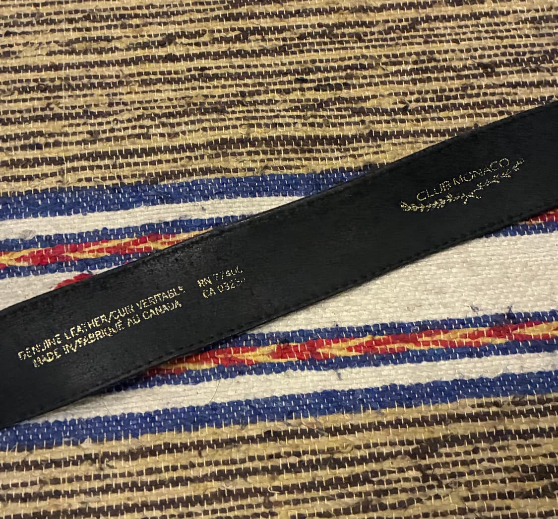 (28~31)클럽모나코 캐나다 베지터블 레더 빈티지벨트 가죽벨트 상품이미지8