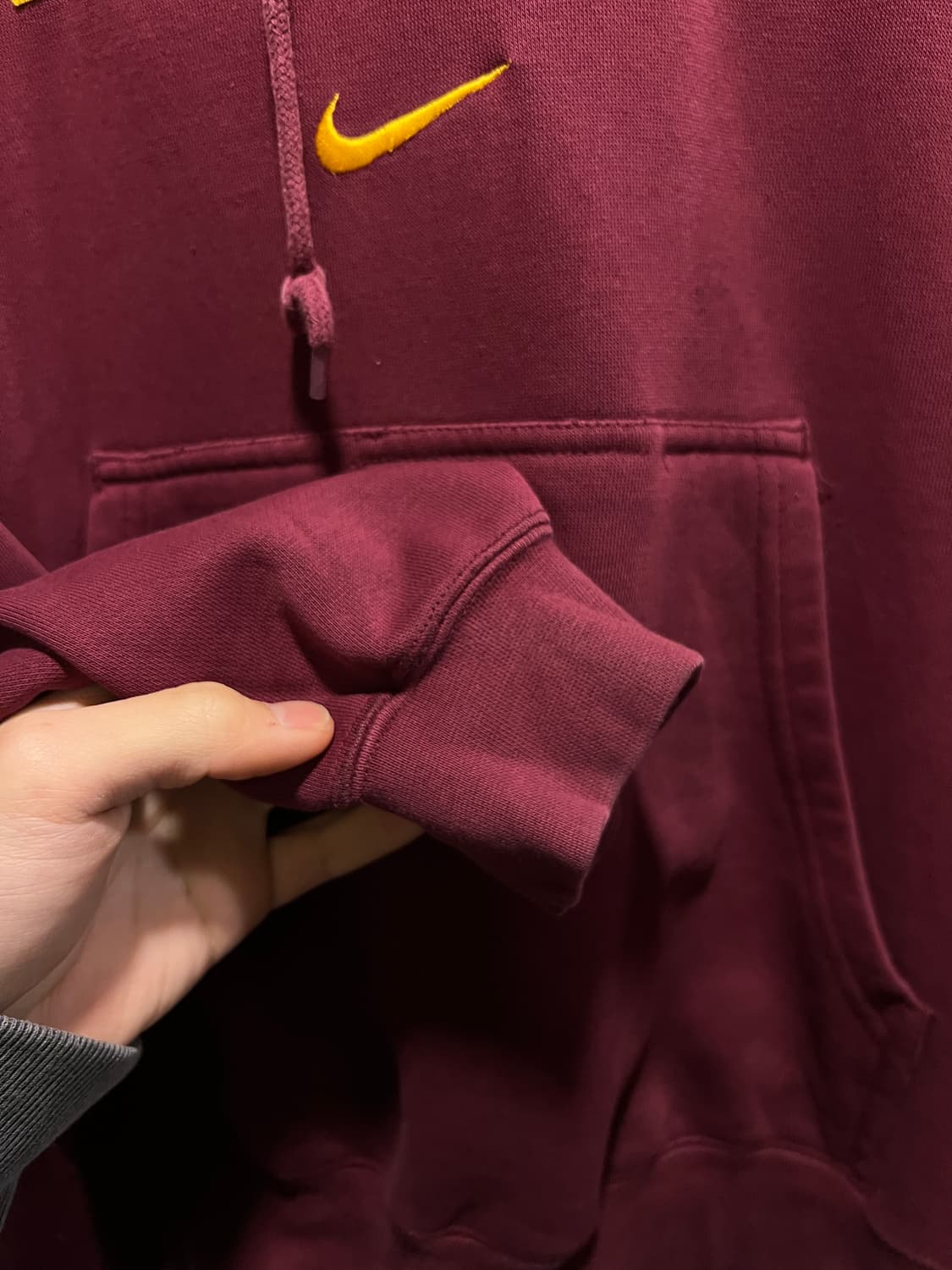 [M]나이키 USA MINESOTA 버건디 후드 티셔츠 상품이미지6