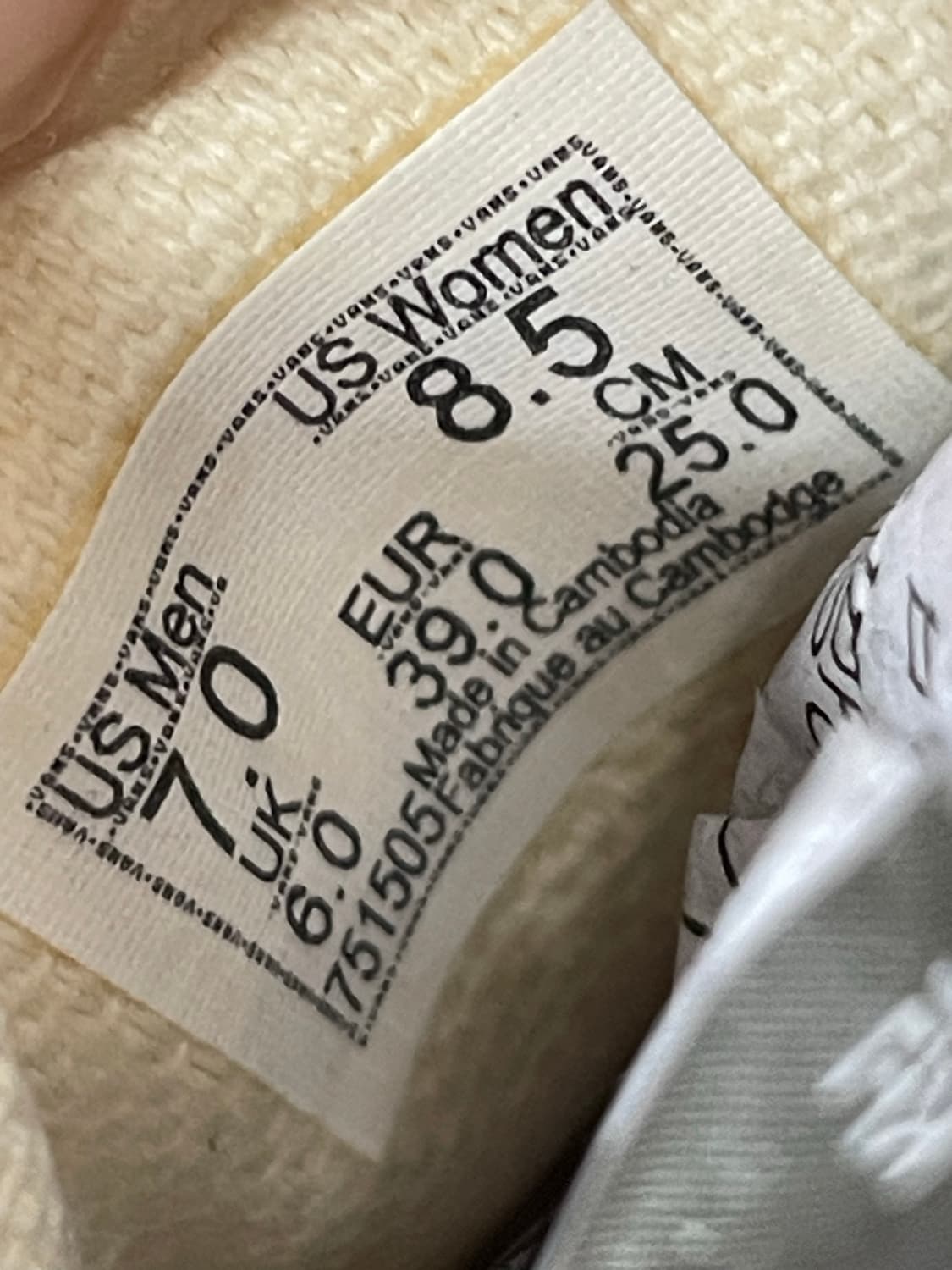 반스 어센틱 화이트 250 상품이미지7