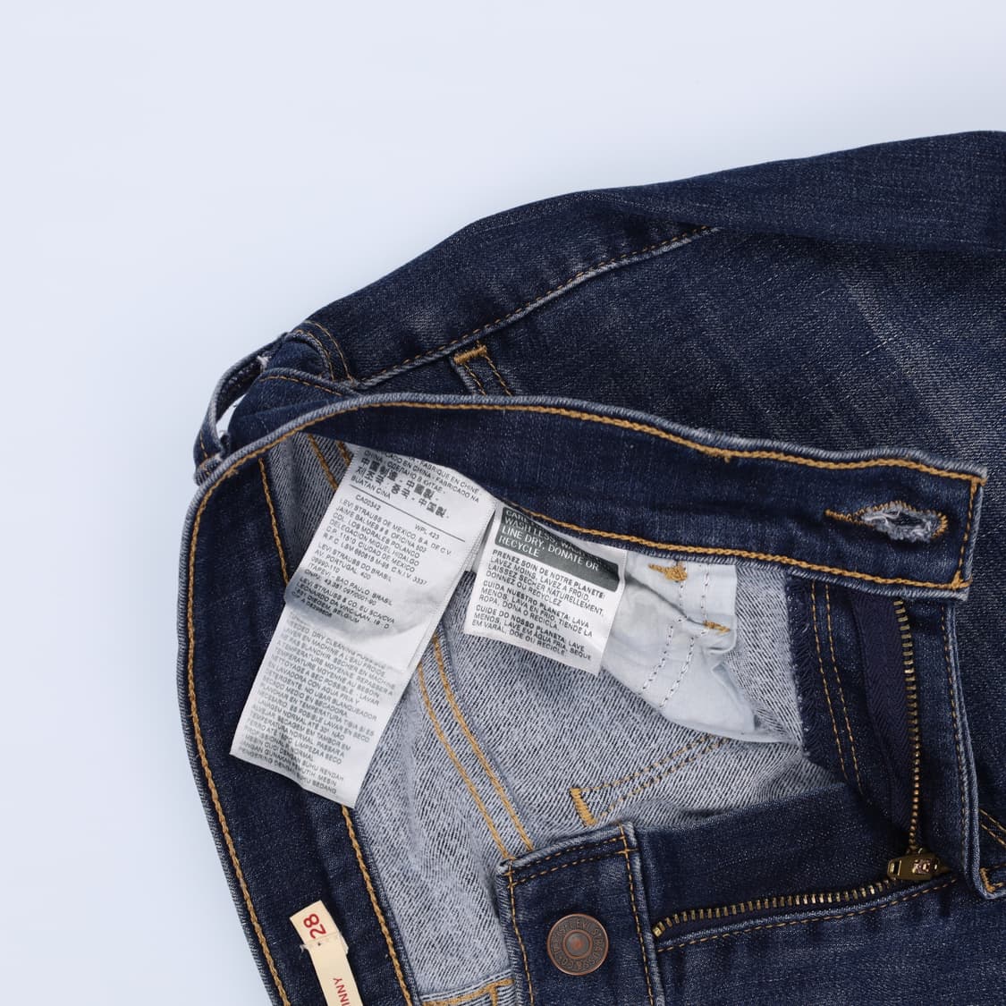 [W28 L30] 리바이스 스키니 약기모 데님팬츠 1217H1 상품이미지6