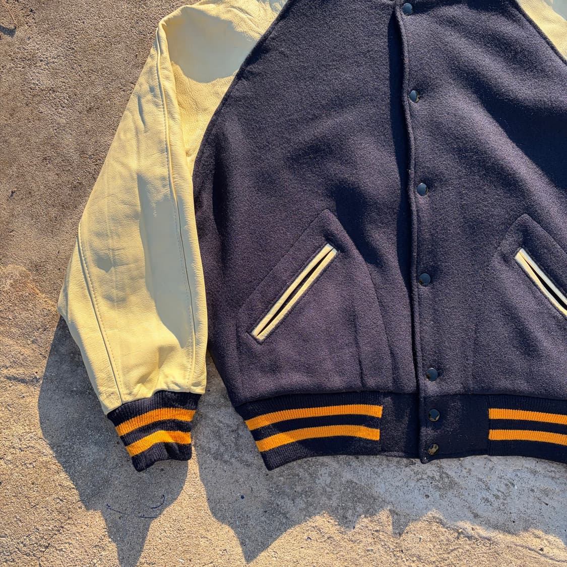80s USA 빈티지 레글런 울 바시티 자켓 L 상품이미지3
