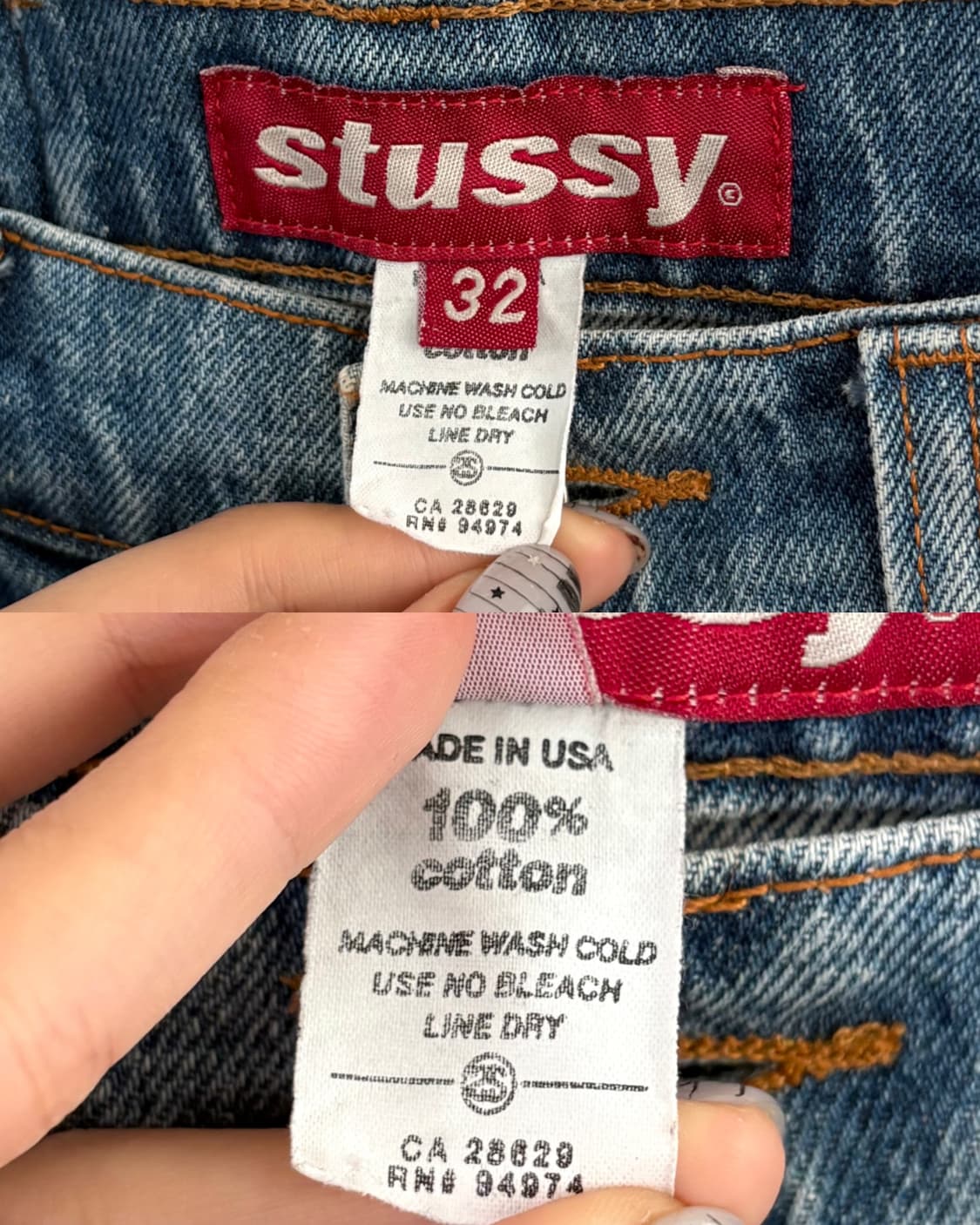 Stussy 스투시 90‘s 데님 숏 팬츠 상품이미지8
