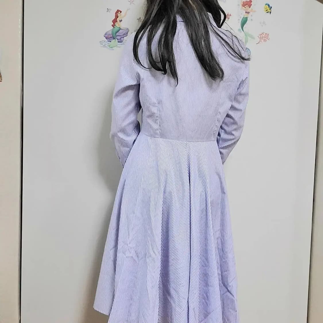 스트라이프 셔츠 롱원피스  상품이미지4