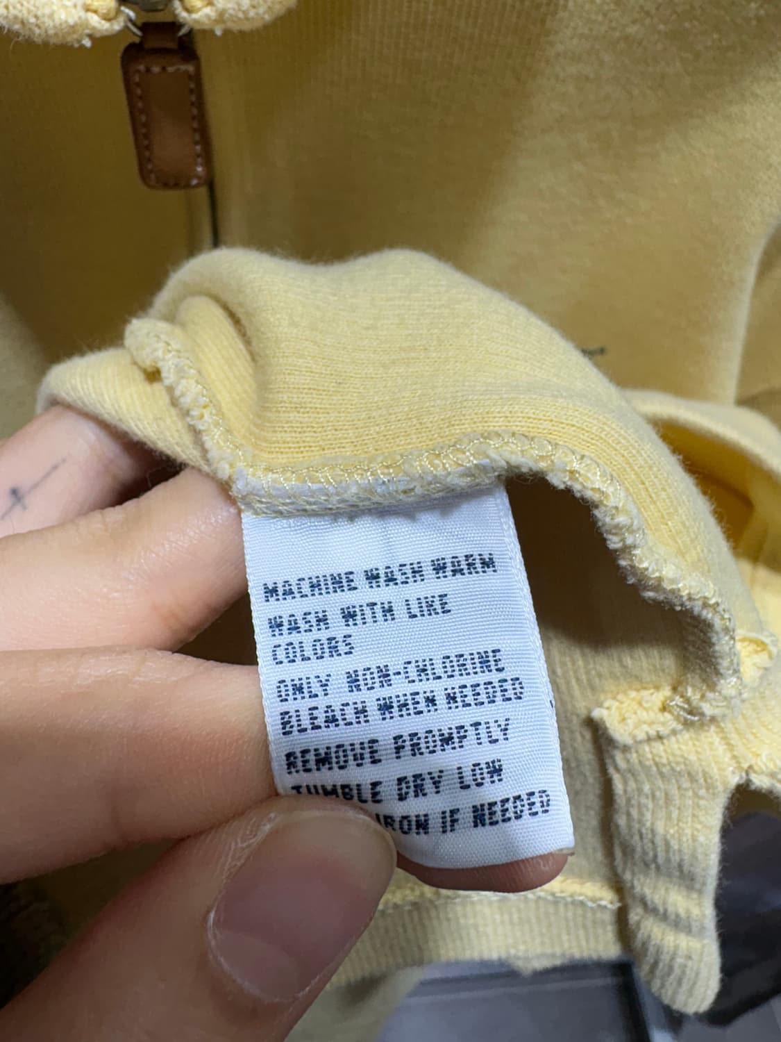 XL 폴로랄프로렌 옐로우 반집업 니트 상품이미지6