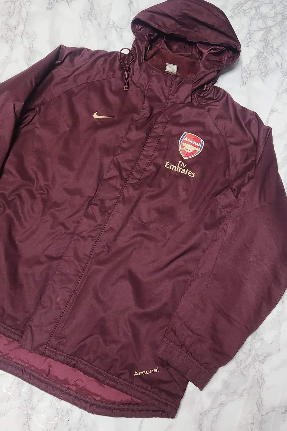 나이키 아스날 07-08 바람막이 점퍼 자켓 버건디 상품이미지2