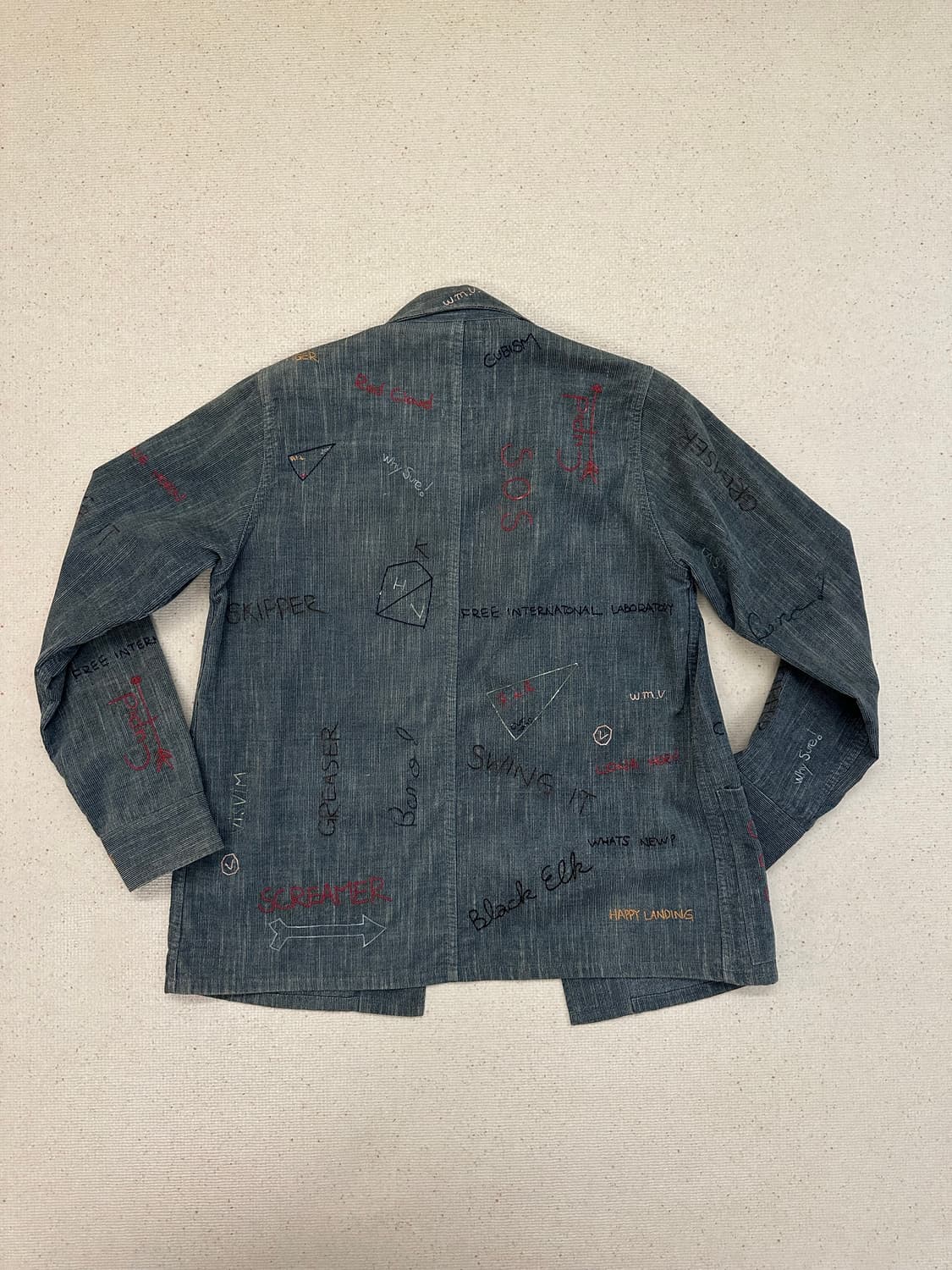[2] visvim coverall 비즈빔 자수 커버롤 자켓 상품이미지2