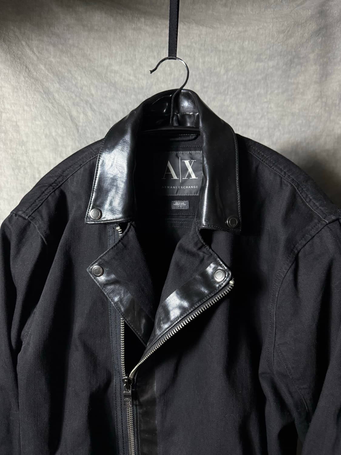 Armani Exchange Coated Trim Rider Jacket 상품이미지6