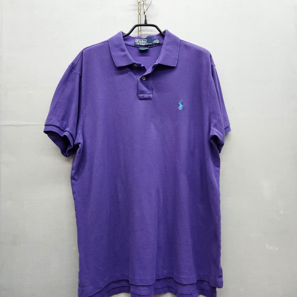 폴로랄프로렌 로고자수 퍼플 반팔카라 XL(XL) 상품이미지1