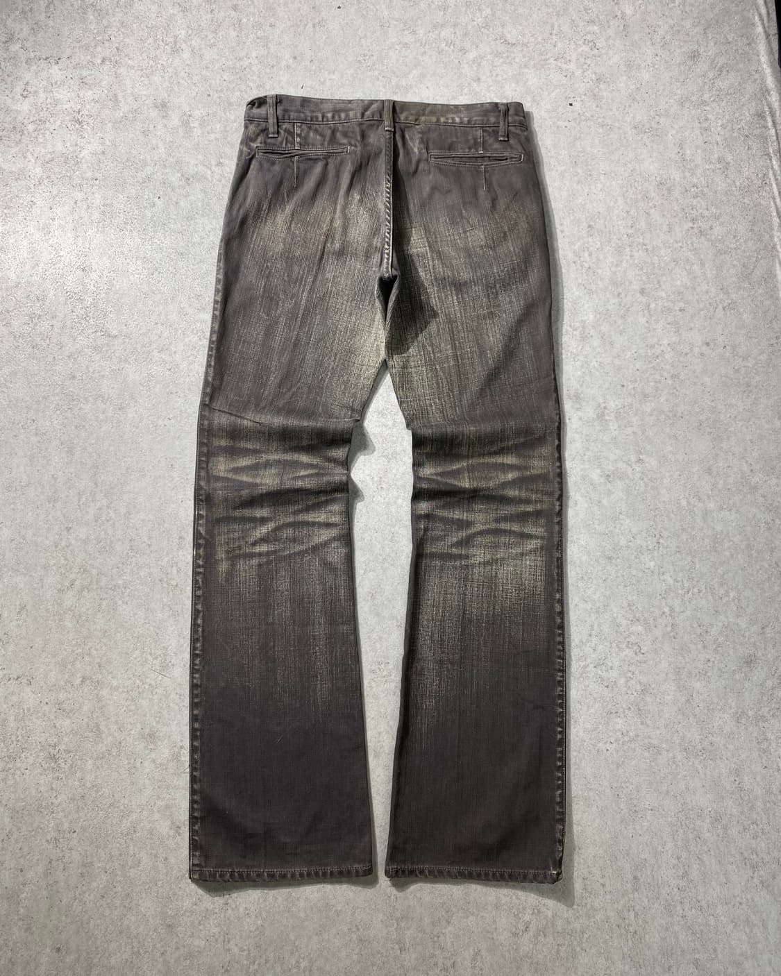 [31] ABAHOUSE 아바하우스 블랙 워시드 부츠컷 데님팬츠 상품이미지5