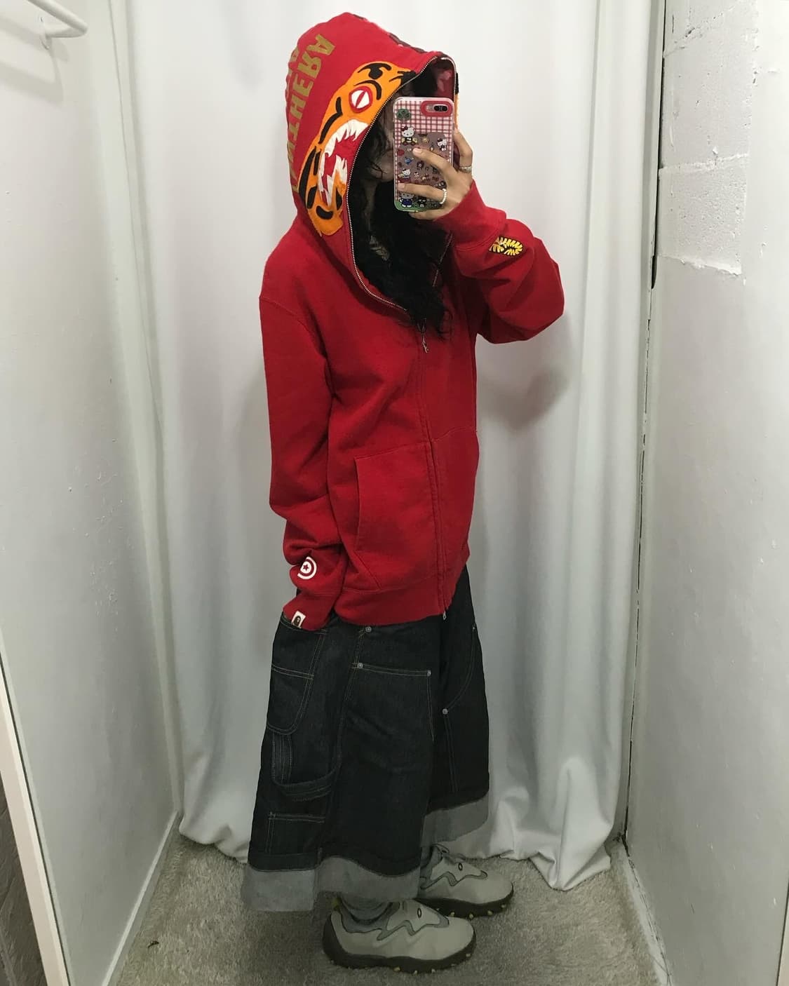 Bape Tiger Shark Two-way Hood Zip-Up 상품이미지4