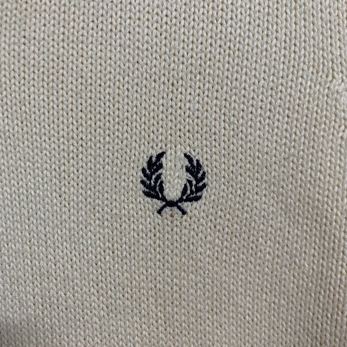 프레드페리 재팬  브이넥 코튼 니트 베스트 M 상품이미지4