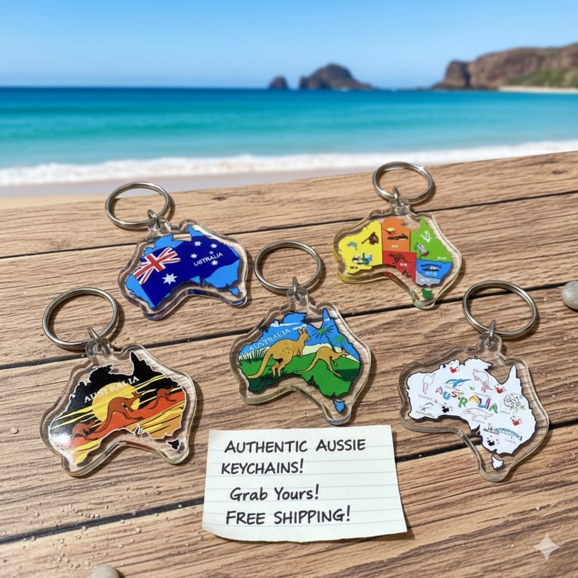 오스트레일리아 호주 키링 5종류 일괄 판매합니다 상품이미지1