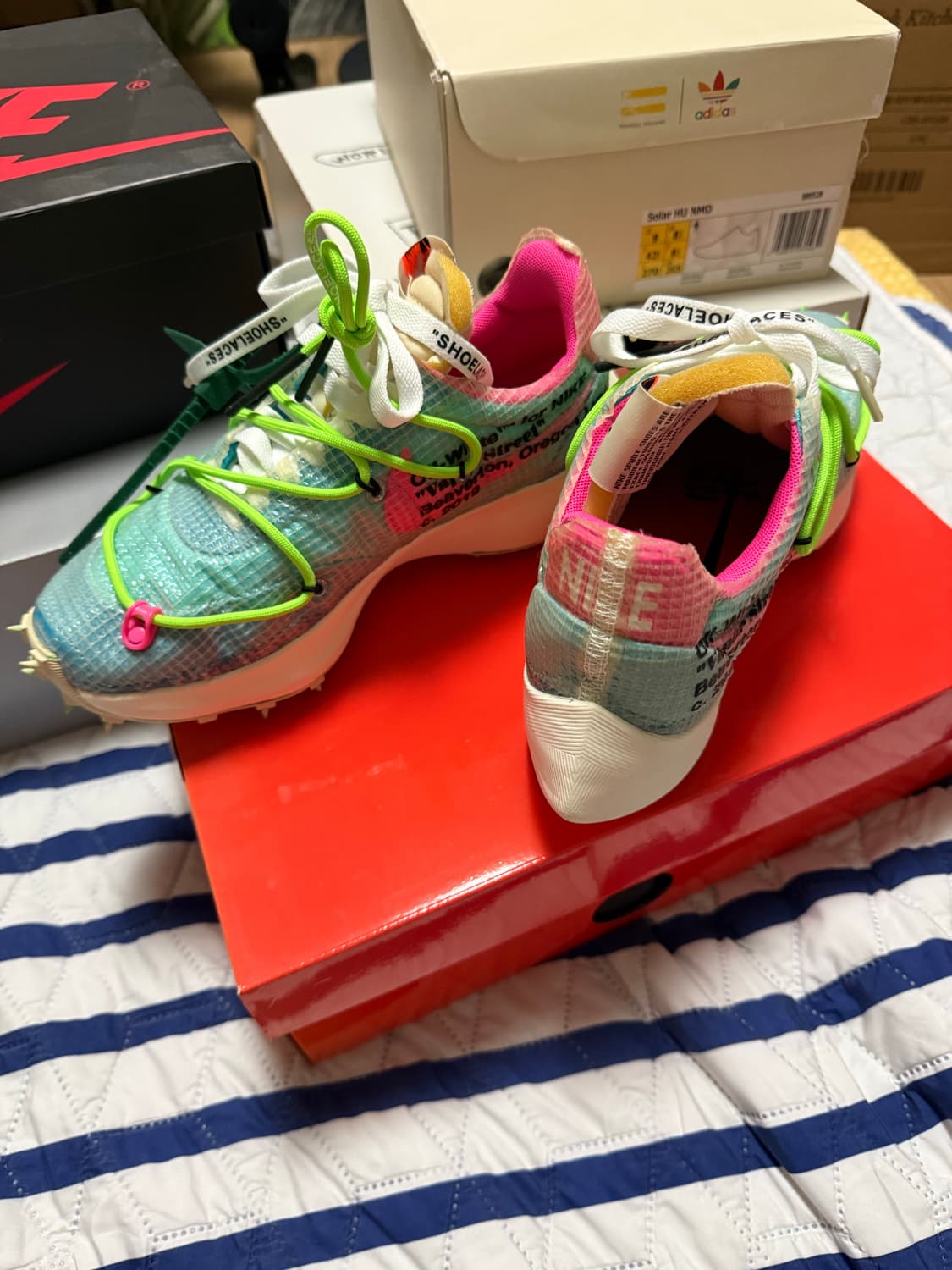 (W) 나이키 x 오프화이트 베이퍼 스트릿 폴러라이즈드 블루 상품이미지1