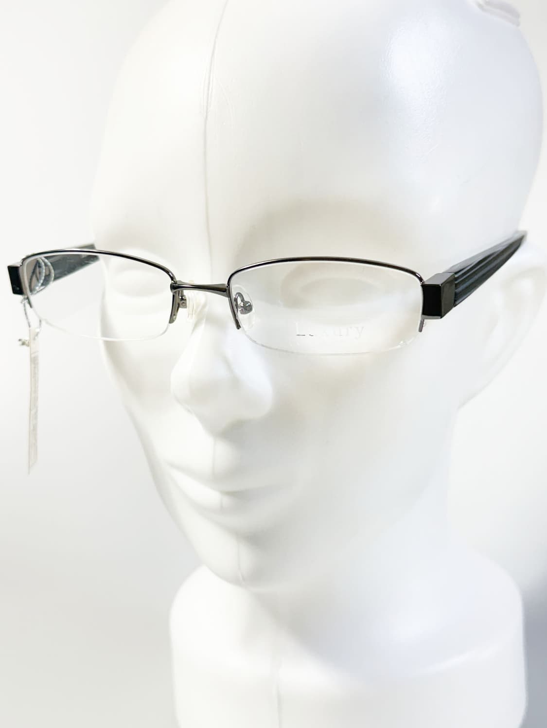 LUXURY OCCHIALI 반무테 스퀘어 메탈 빈티지 안경 상품이미지8