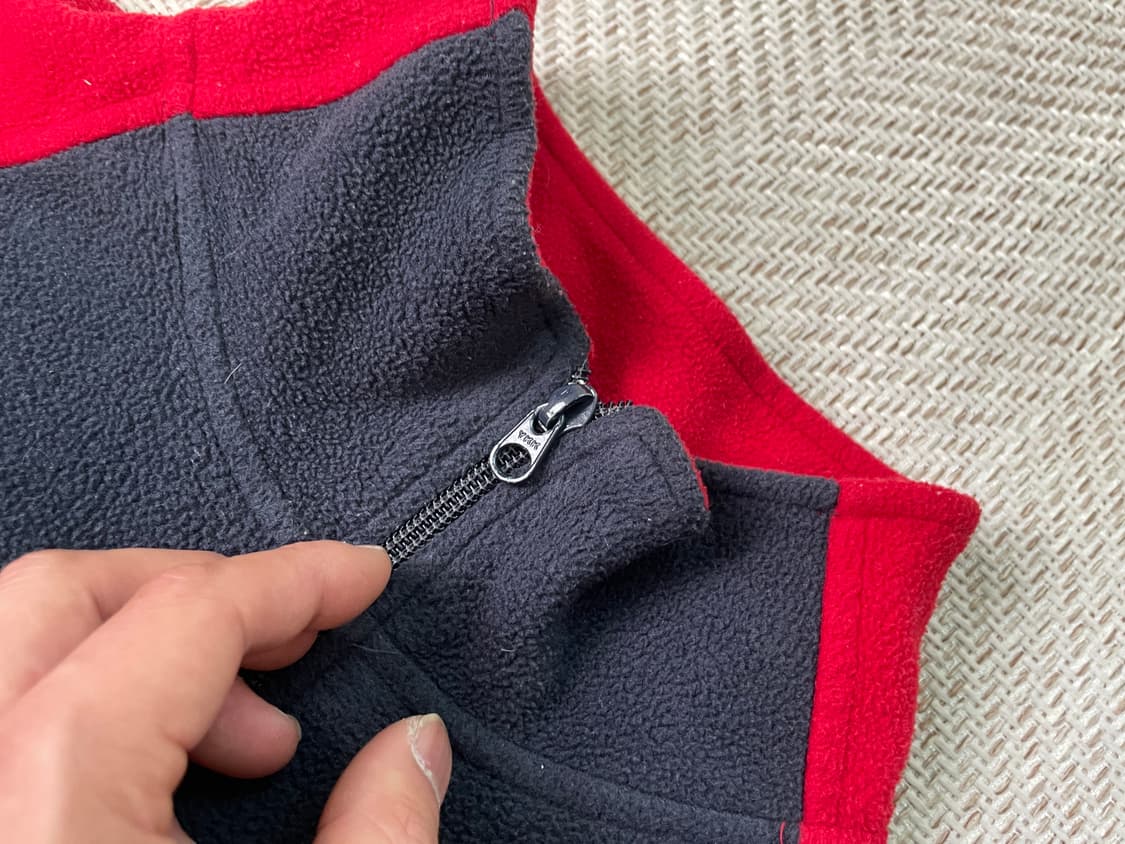 00s 올드갭 배색 플리스 하프집업 상품이미지4