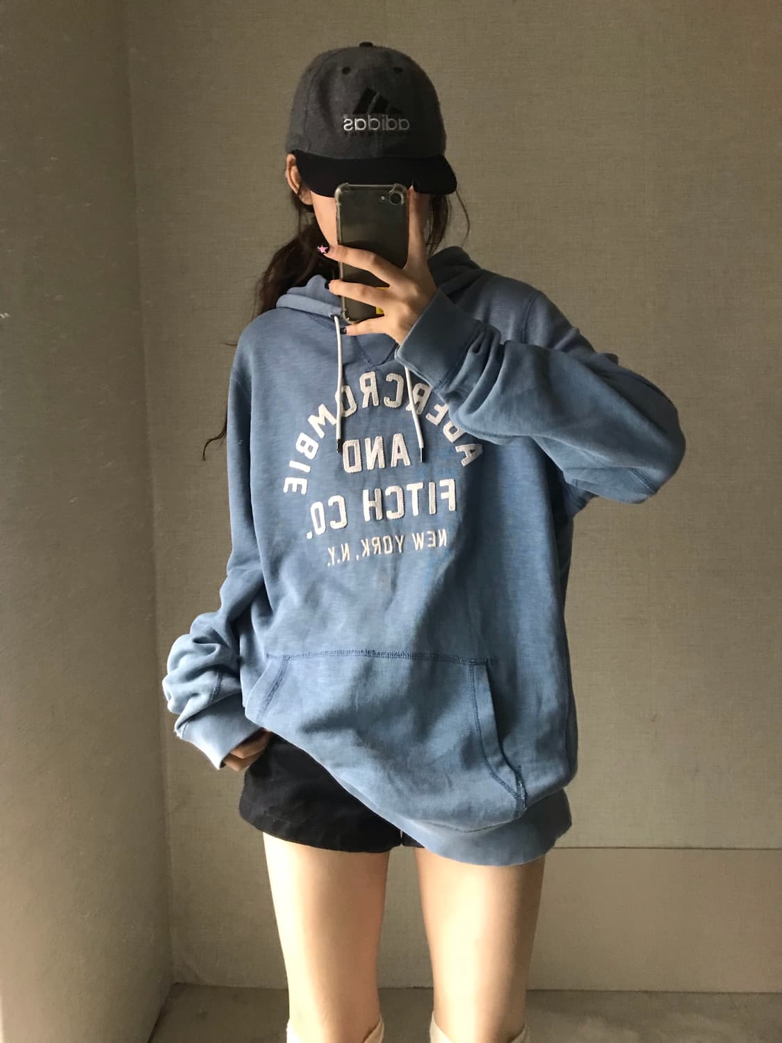 아베크롬비 연하늘 후드티 상품이미지1