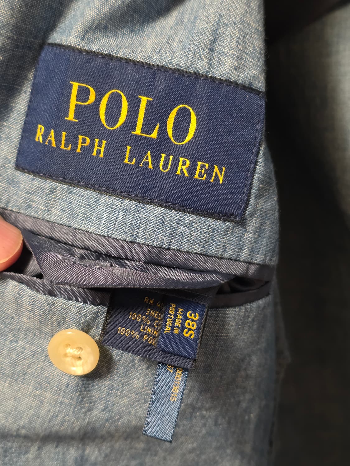 폴로 랄프로렌 샴브레이 스포츠 코트 블레이저 상품이미지3