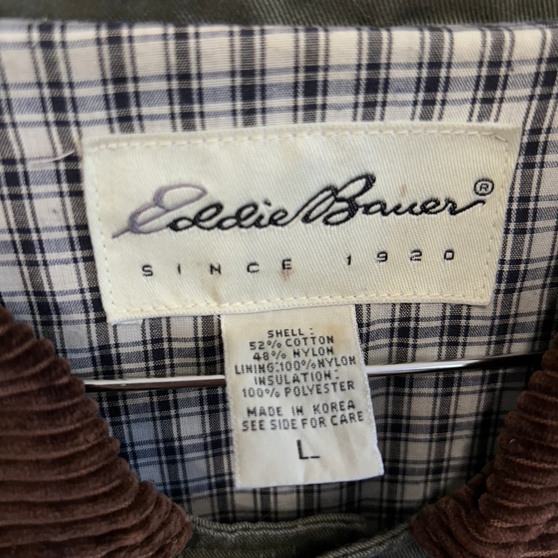 에디바우어 코듀로이 카라 워크 초어자켓 상품이미지3