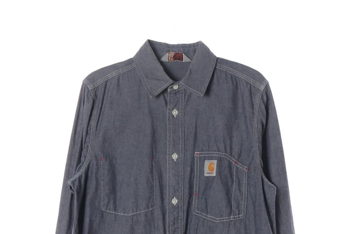 칼하트 WIP L/S 스테이트 셔츠 네이비 S 상품이미지3