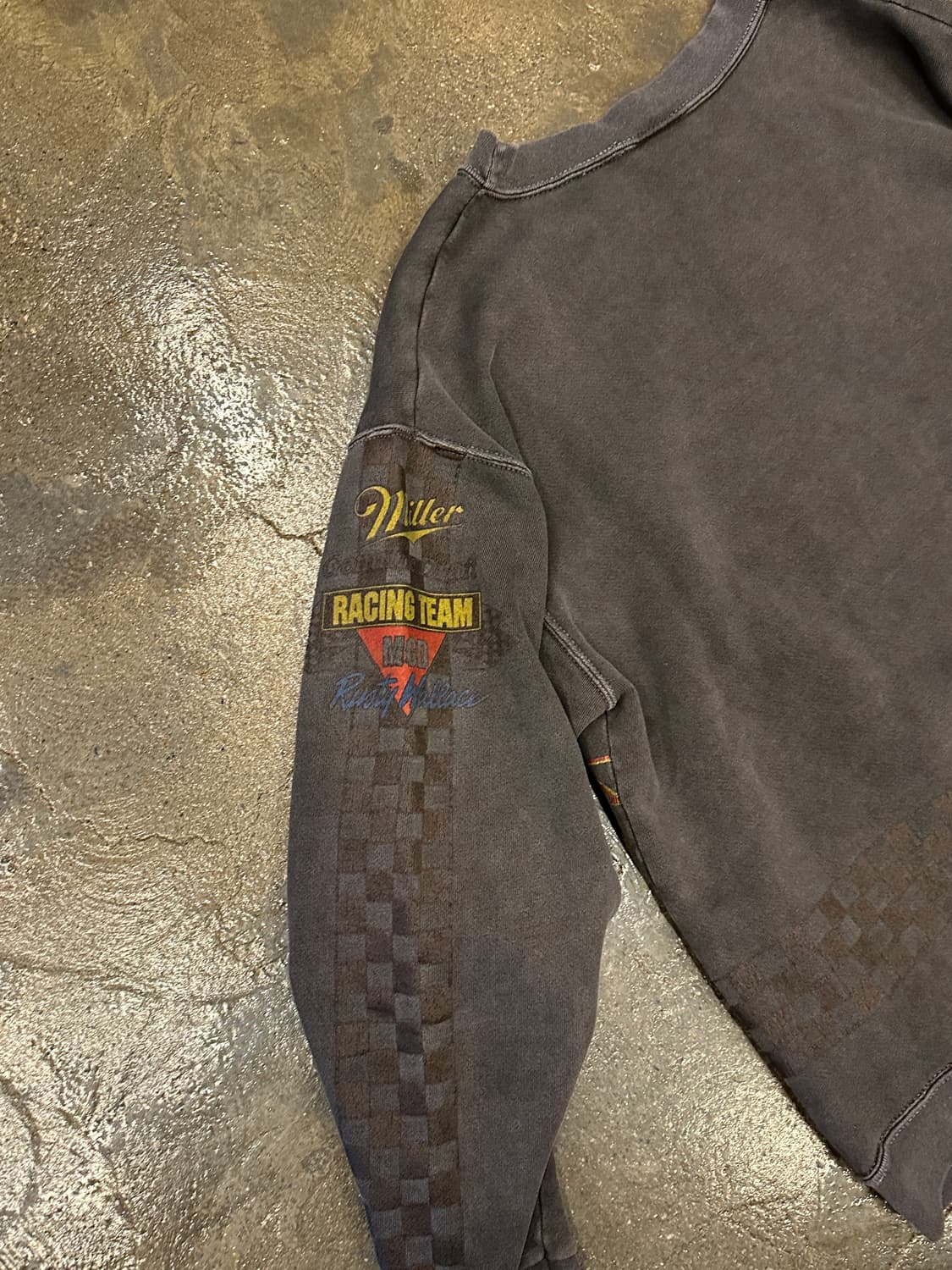 Vintage NASCAR 레이싱 스웻셔츠 맨투맨 L 상품이미지5