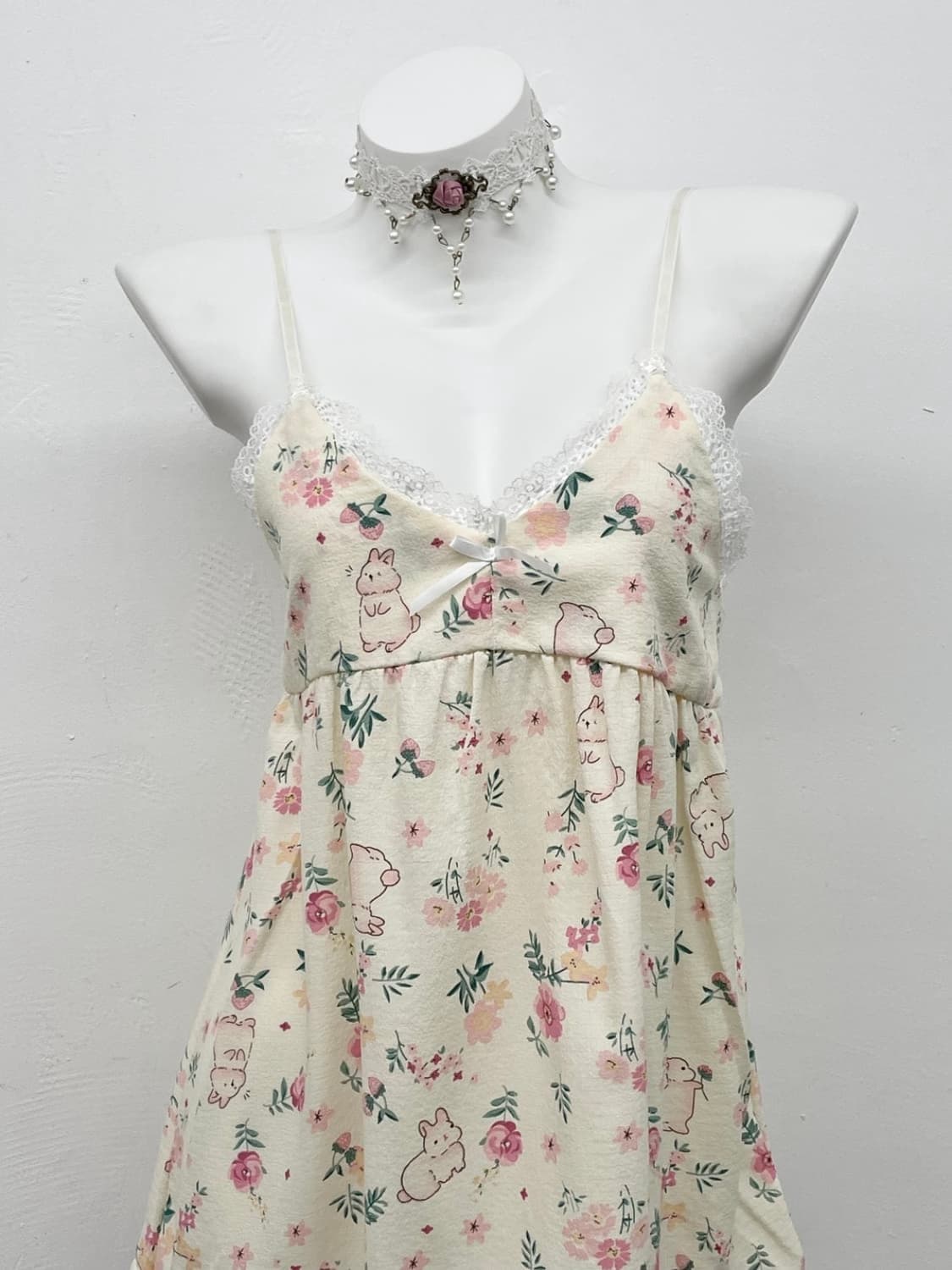 토끼 코지 레이스 레이스 슬리브 상품이미지3