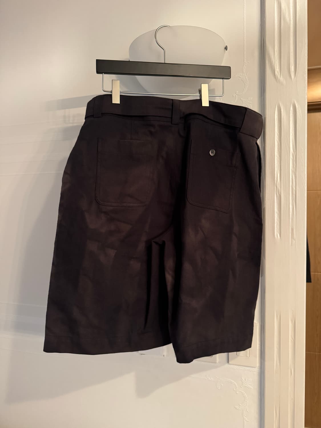 지용킴 25SS 더블 프론트 쇼츠 블랙 상품이미지2