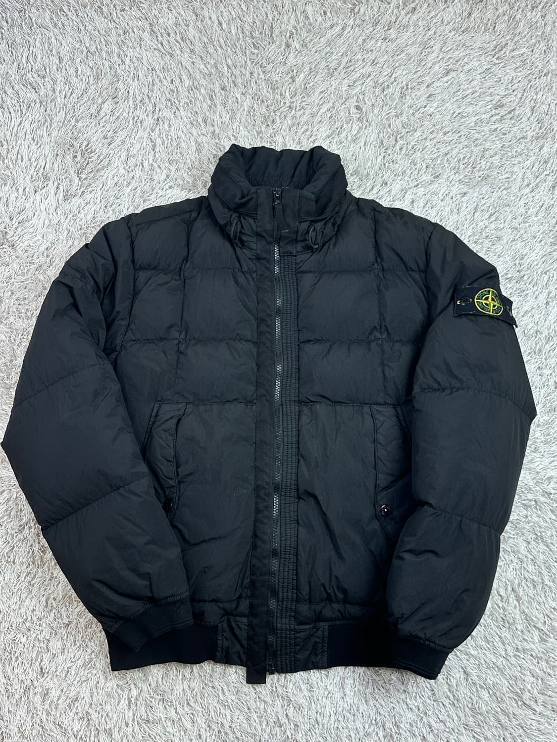 [M] 정품 스톤아일랜드 18FW 크링클랩스 논후드 패딩 블랙 상품이미지2