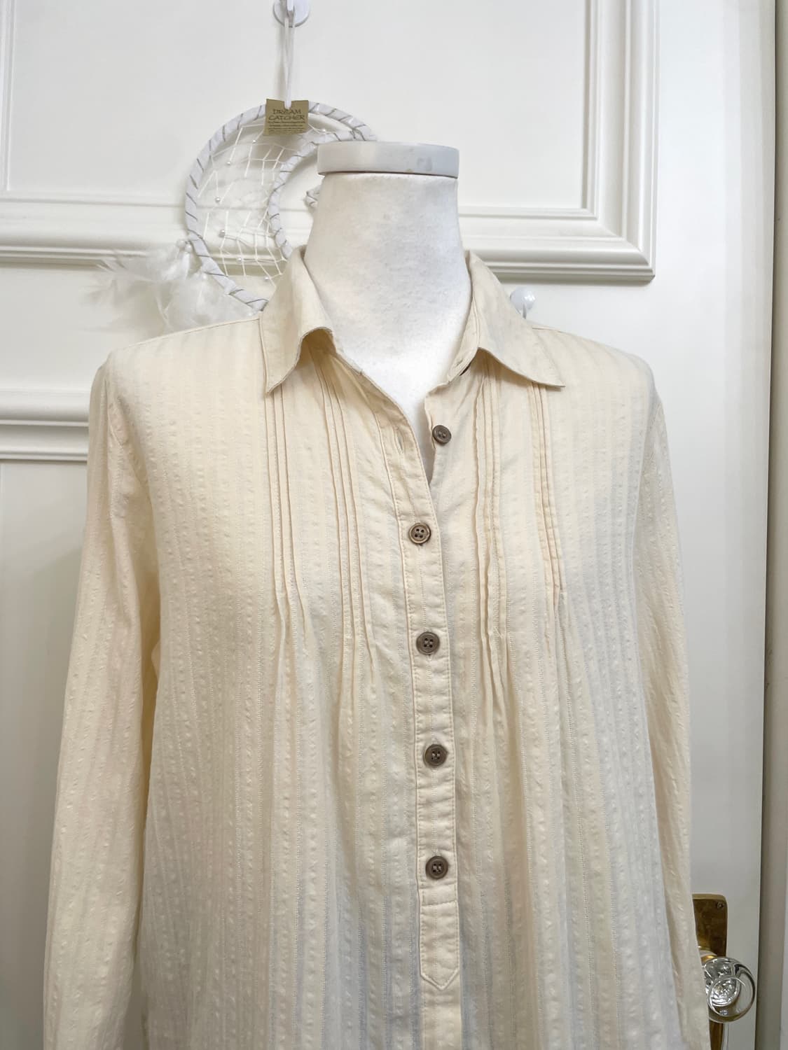 butter cream autumn loose shirt(size-11) 상품이미지6