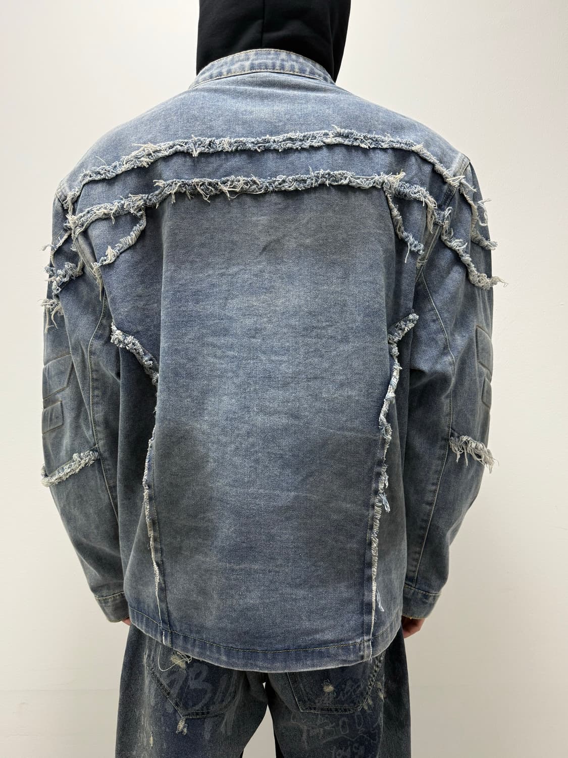 VTG WASHED FRINGE DETAIL DENIM JACKET 상품이미지9