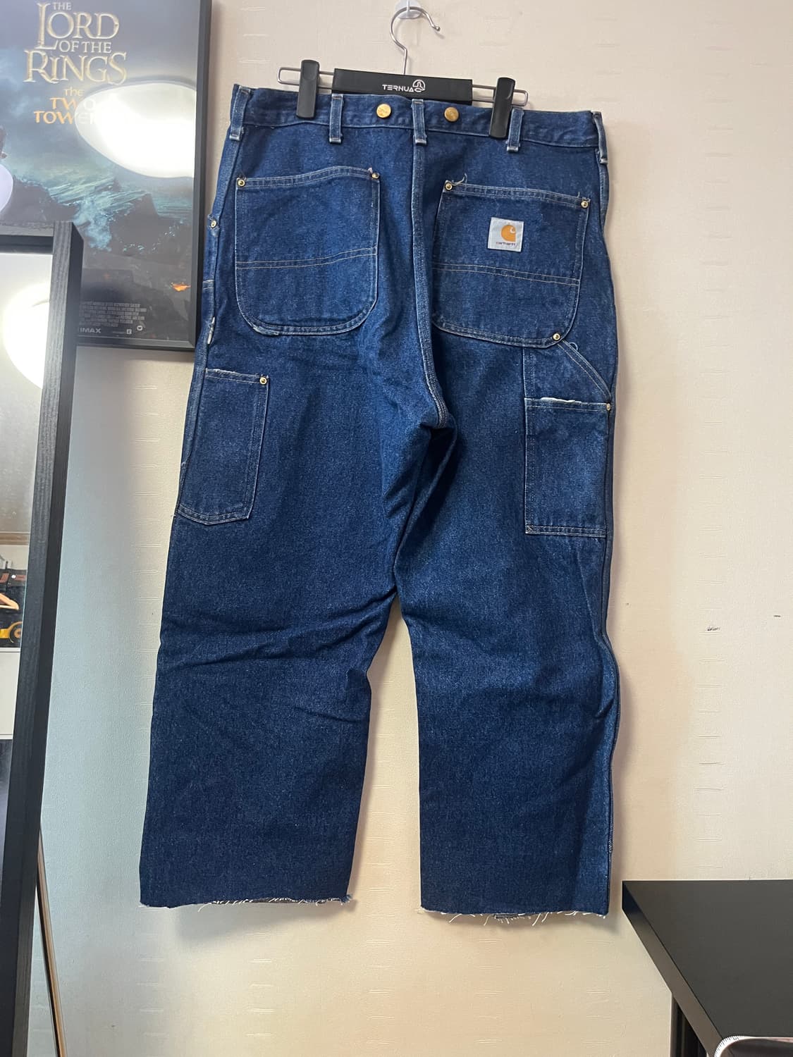 90s made in USA 빈티지 칼하트 더블니 데님 팬츠 상품이미지3