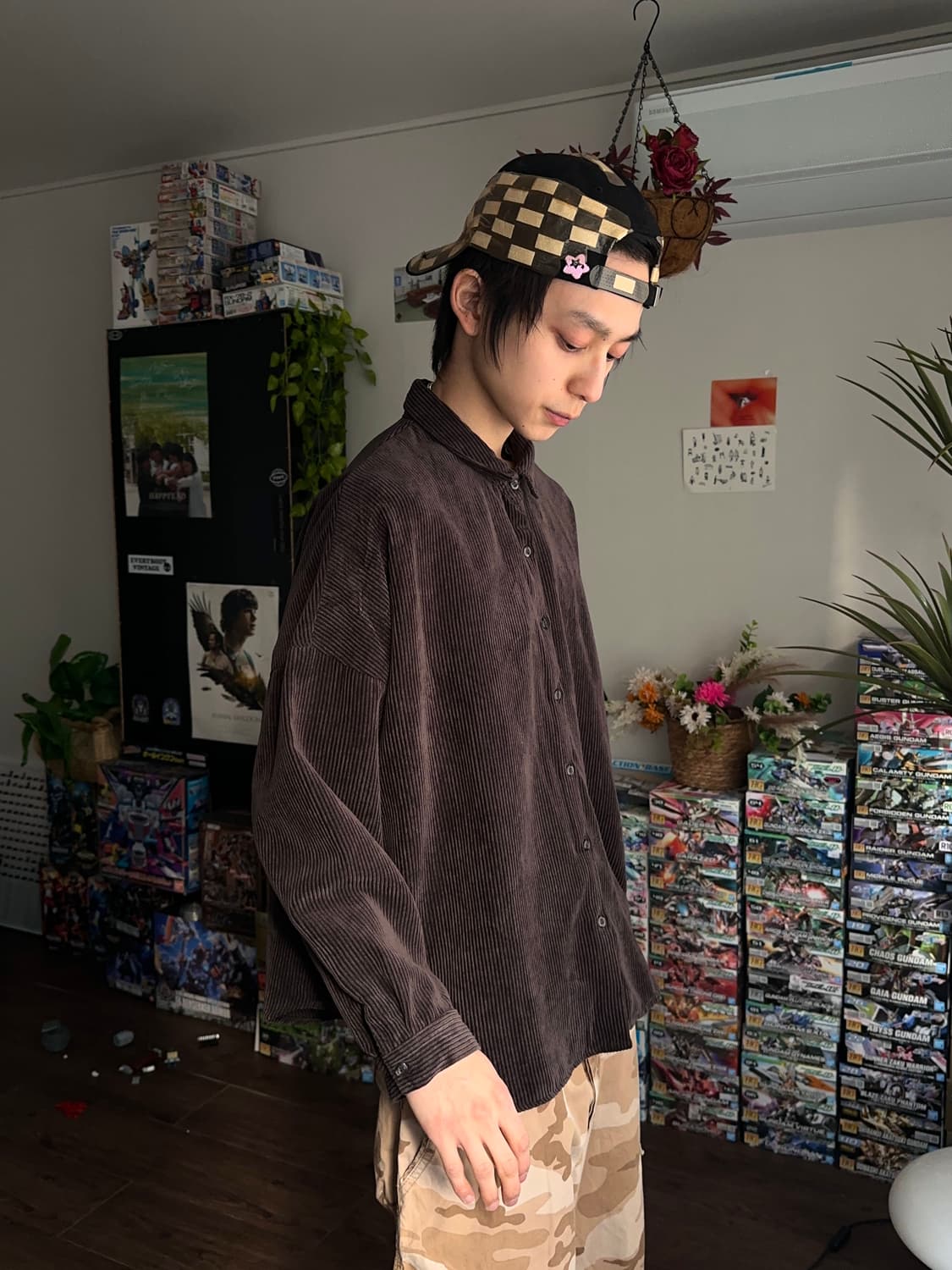 Sorsa 선페이드 코듀로이 오버 셔츠 상품이미지4