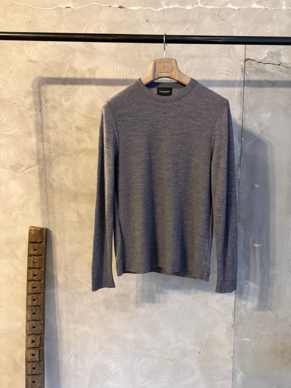 솔리드옴므 크루넥 니트 100 상품이미지1