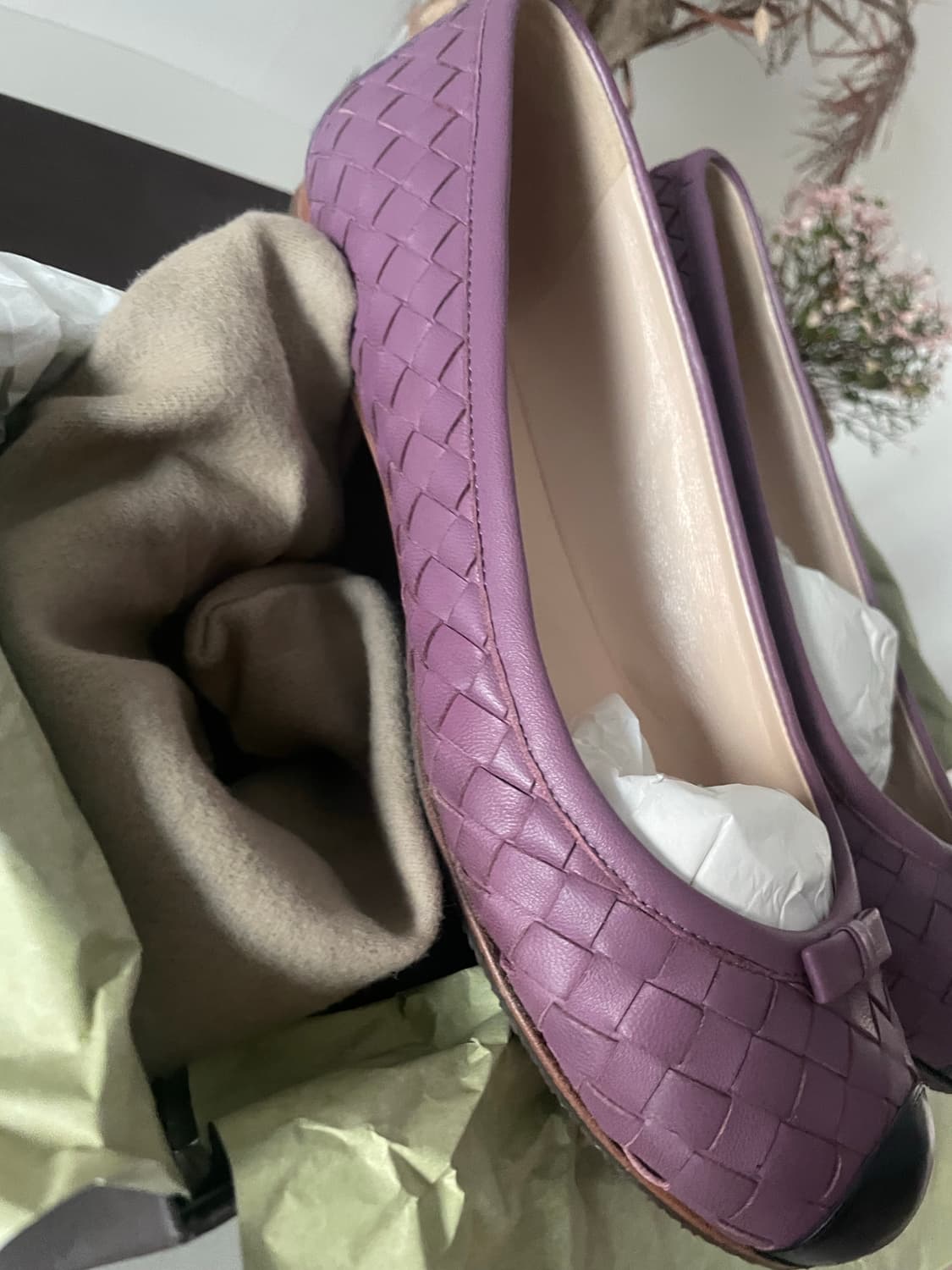 (풀셋) 보테가베네타 인트레치아토 위빙 플랫슈즈 38 상품이미지4