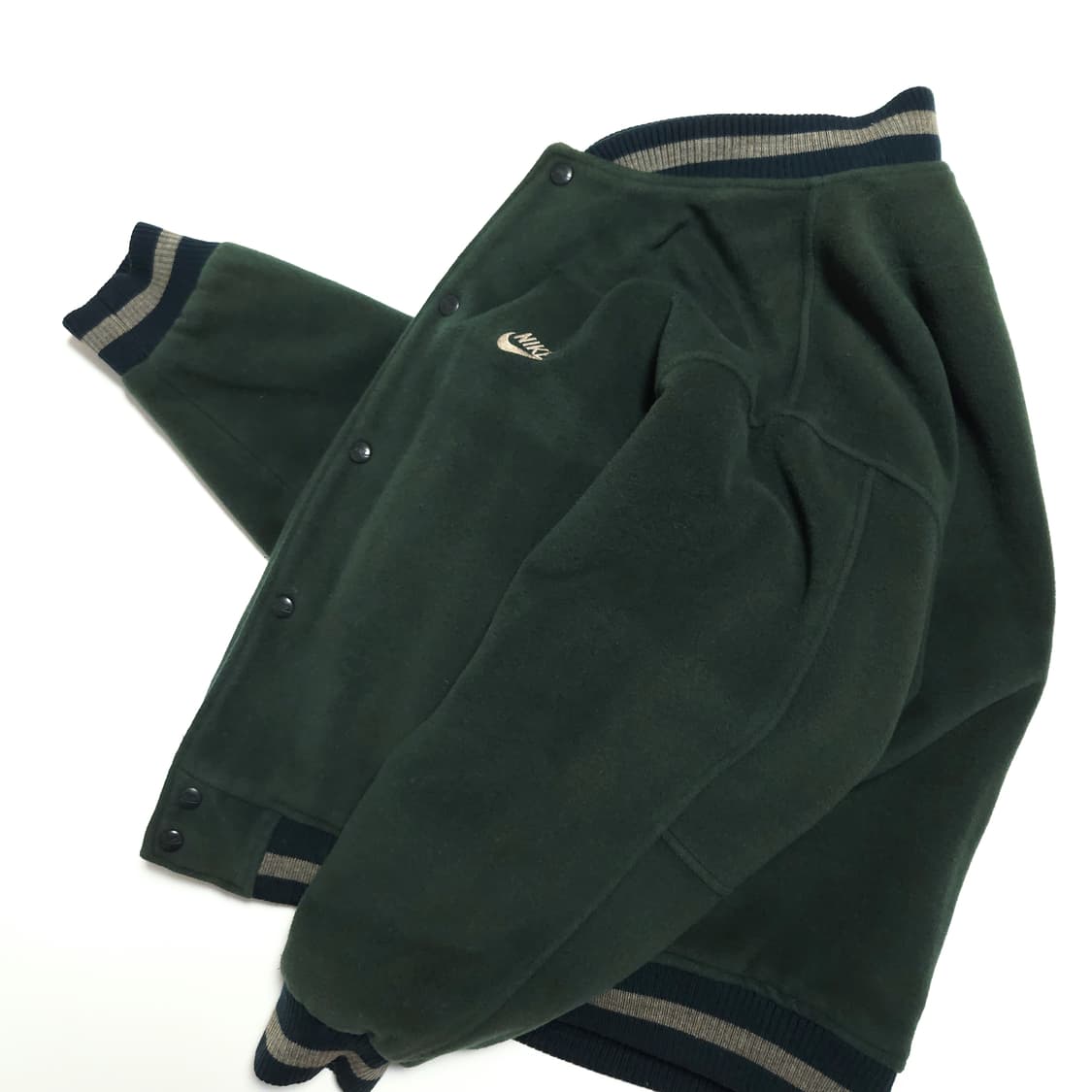 나이키 80s 아카이브 울 바시티 자켓 딥그린 상품이미지3