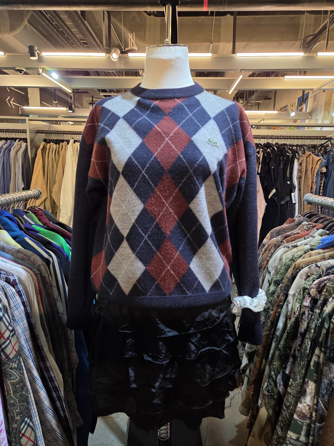 라코스테 아가일니트💯 상품이미지2