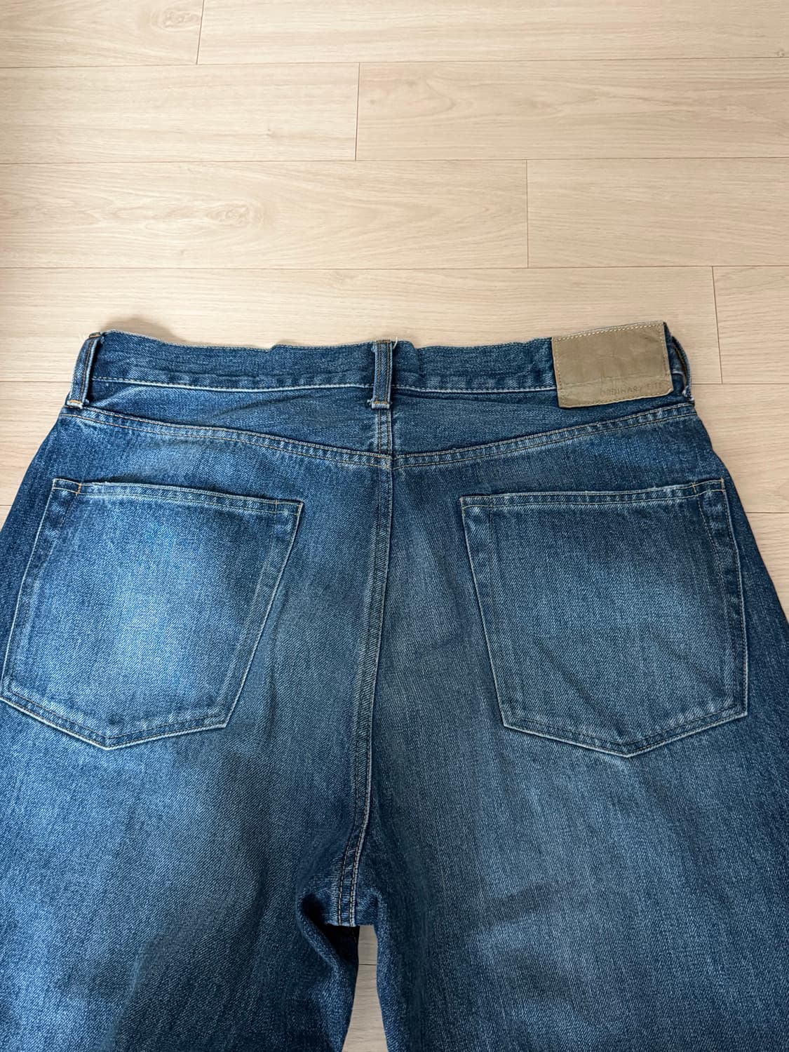 [32] 오디너리 핏츠 117USD 루즈핏 원워시 셀비지 데님 상품이미지5