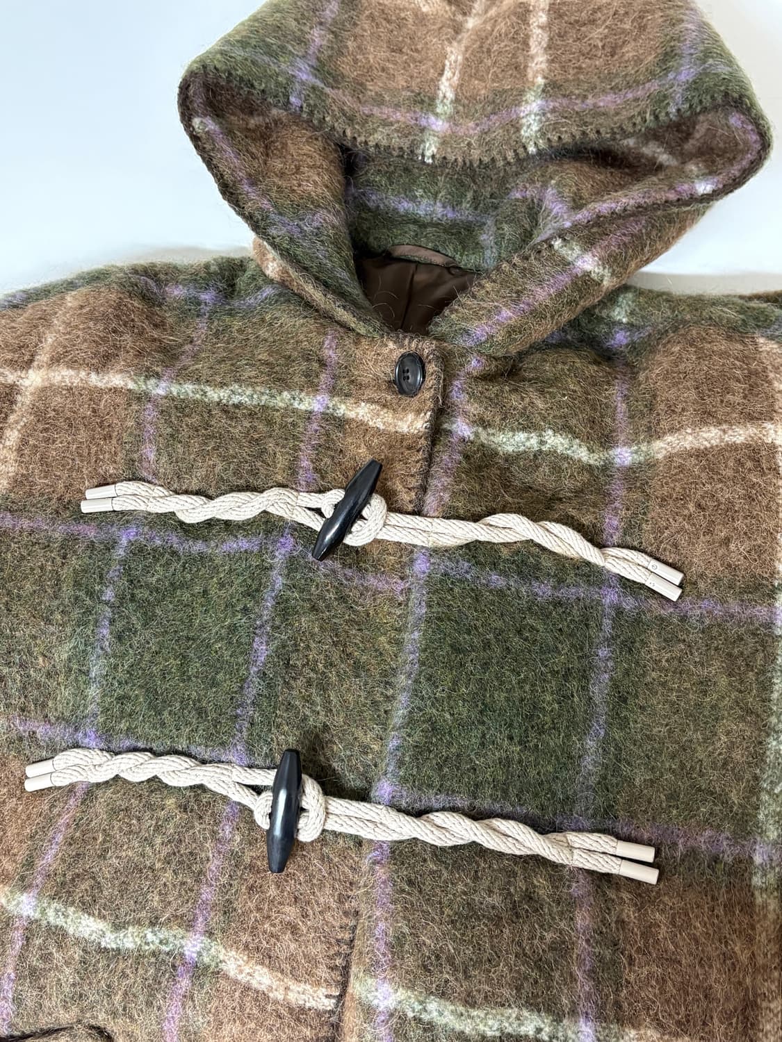 비이커 오리지널 알파카 후드 더플 코트 브라운 떡볶이 코트 상품이미지7