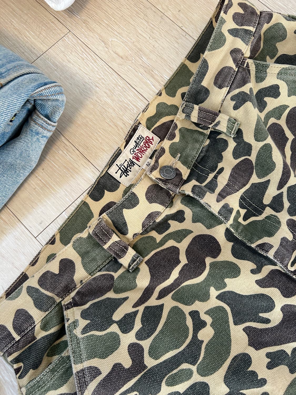 32)스투시 카모 더블니 카펜터 팬츠 상품이미지2