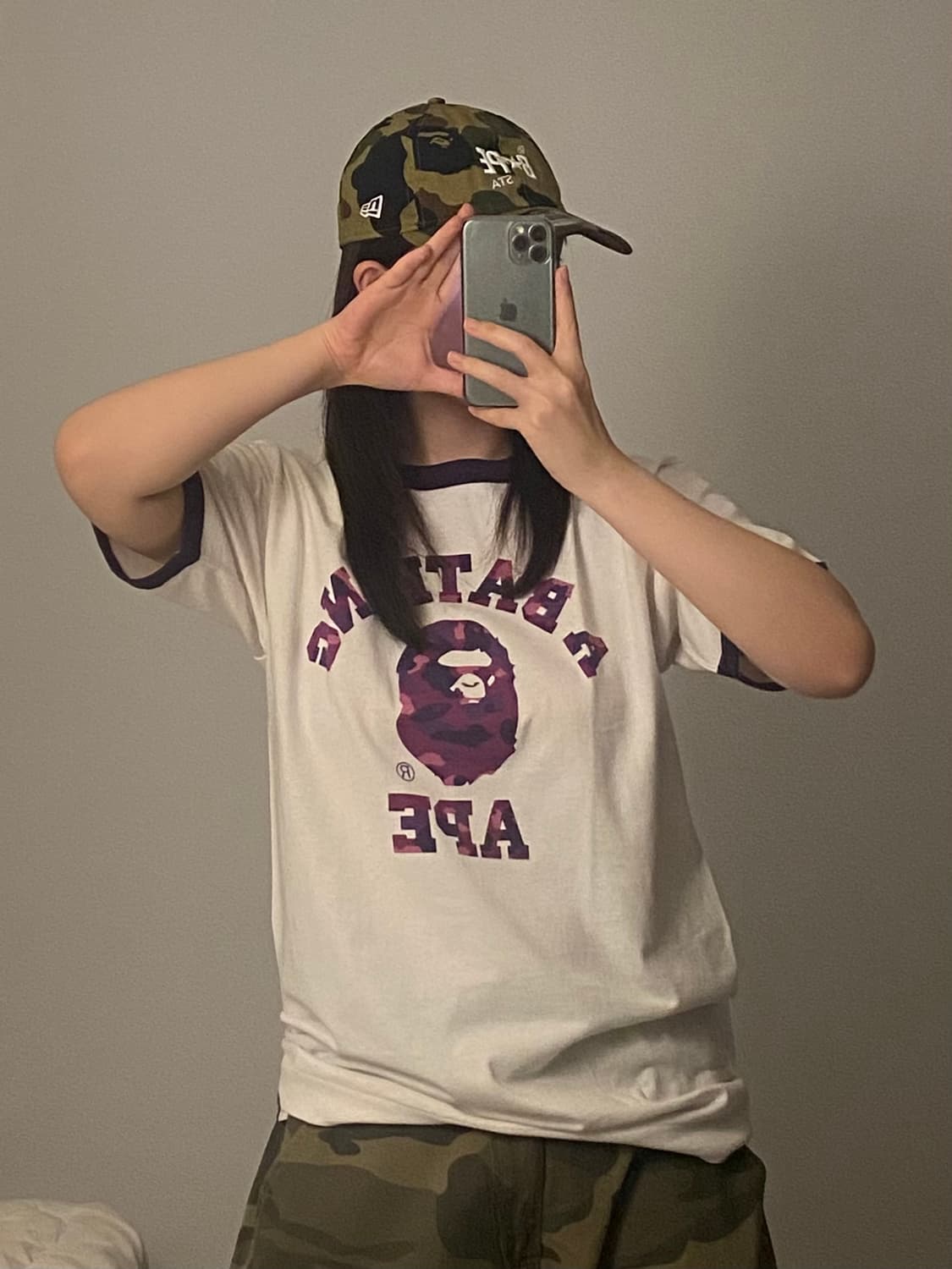 Bape 베이프 스타 뉴에라 콜라보 카모 볼캡 상품이미지6