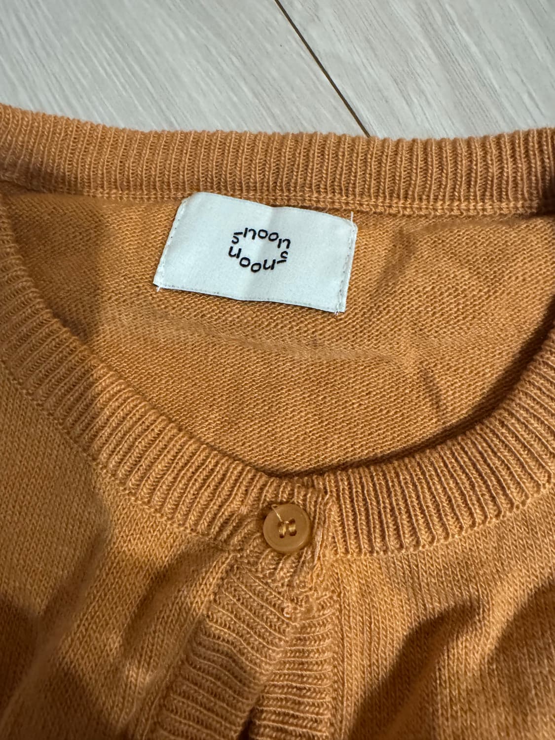 Sinoon 오렌지 니트 가디건 상품이미지3