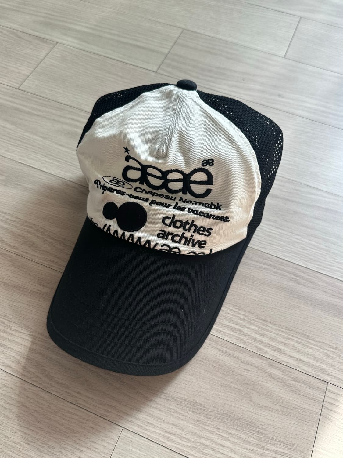 에이이에이이 웹 로고 매쉬캡 Web Logo Mesh Cap (Black 상품이미지3