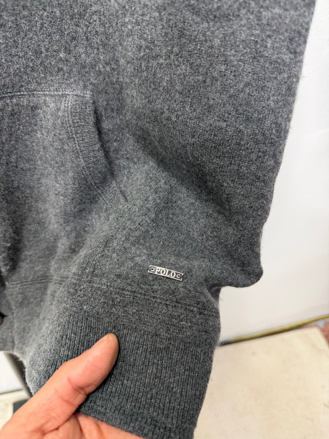 정품) 폴로랄프로렌 남성 그레이 가디건 XL  상품이미지5