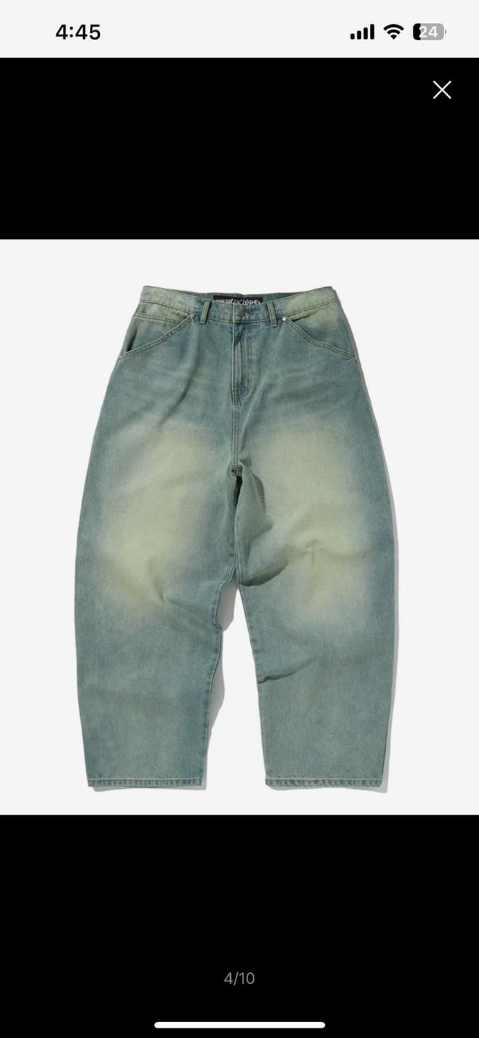 스웨이드 빈티지 블루 데님팬츠 상품이미지1