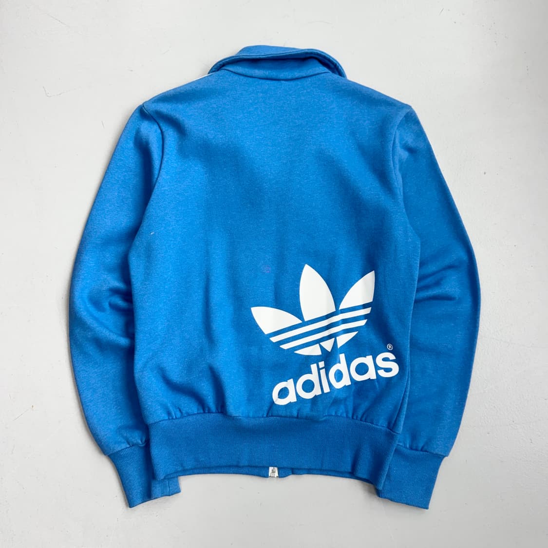 아디다스 빅로고 파이어버드 코튼 트랙탑 져지 하늘색 상품이미지3