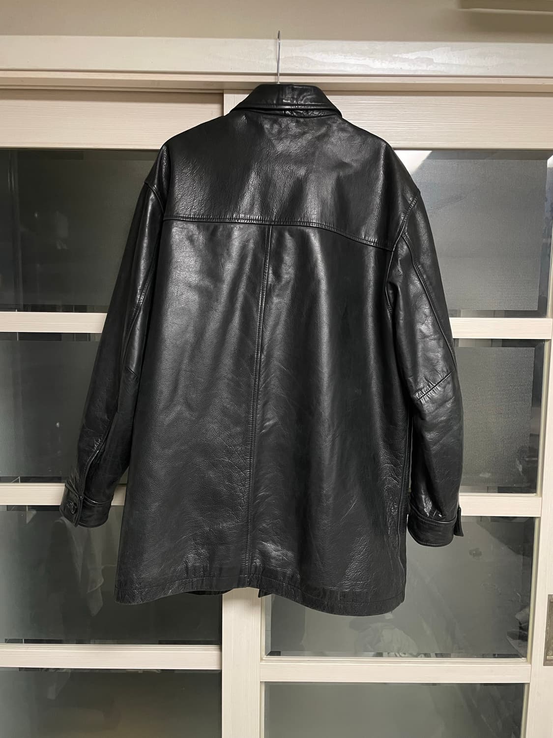 [XL] 올드갭 레더 카코트 블랙 상품이미지2