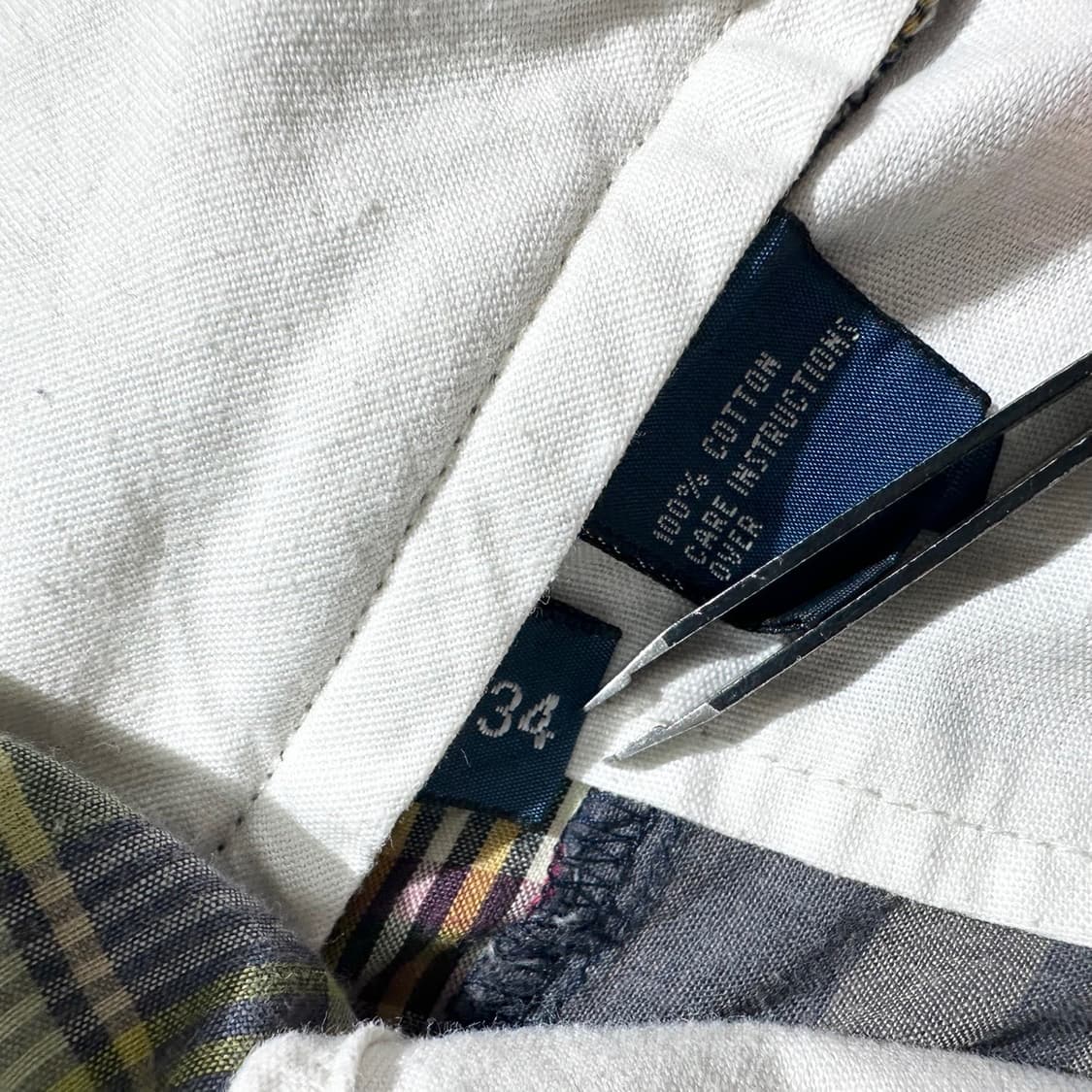 폴로 랄프로렌 마드라스 체크 패치워크 하프 팬츠 반바지 상품이미지7