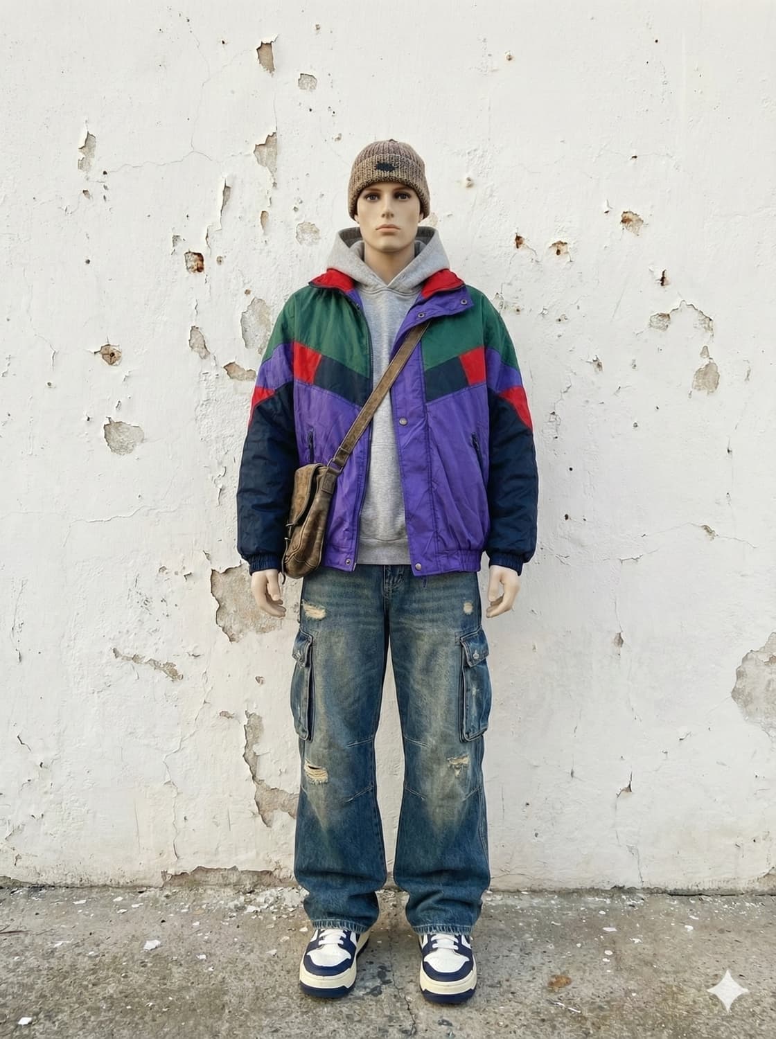 90s Retro Color-Block Windbreaker 상품이미지2