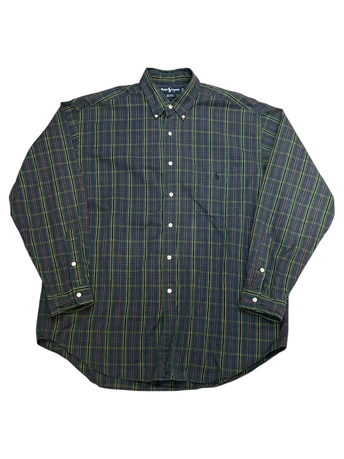 폴로 랄프로렌 체크 셔츠 다크그린 L  #csz2401 상품이미지3