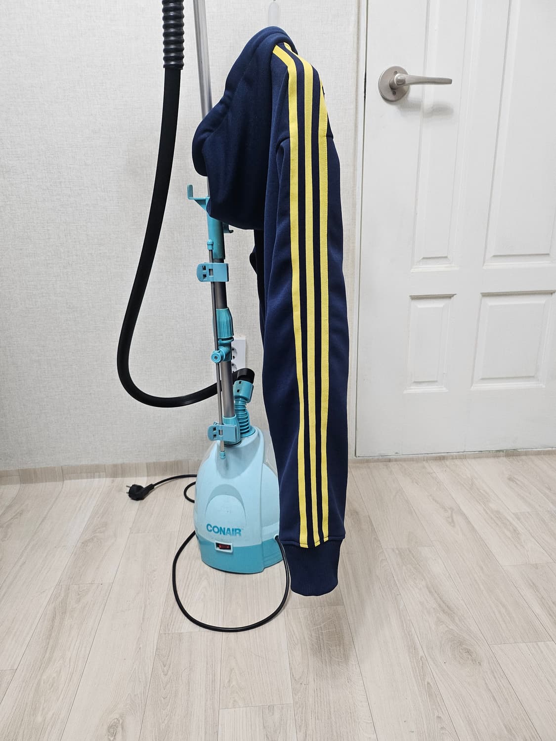 (105)XL☆초대장급☆아디다스 파이어버드 플락 [네이비옐로우] 후드져지 상품이미지5