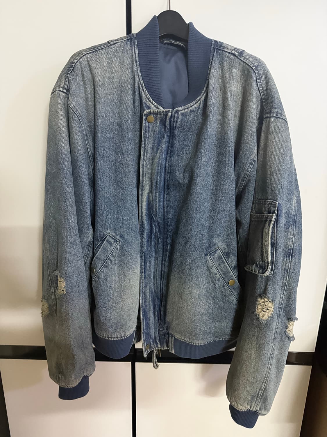 주앙옴므 ma-1데님 l사이즈 판매합니다 상품이미지1